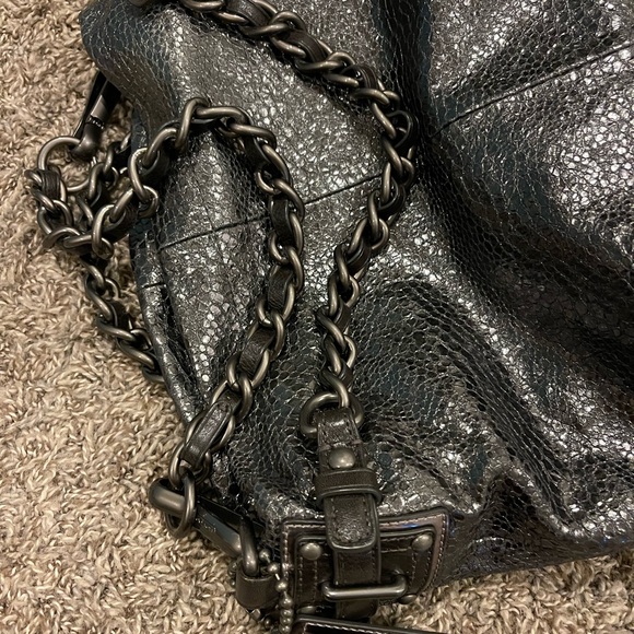 Vintage Coach metallic bag - Picture 5 of 6